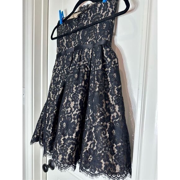 Robert Rodriguez black lace strapless party dress size 2 - Picture 6 of 9